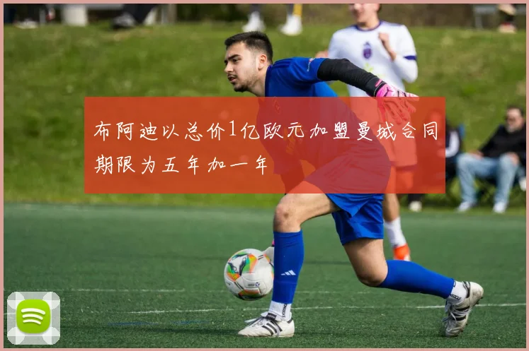 布阿迪以总价1亿欧元加盟曼城合同期限为五年加一年
